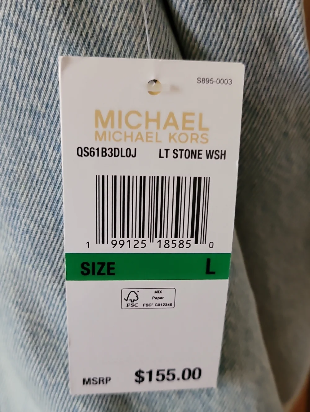 Michael Kors Light Blue Denim Jacket for Women